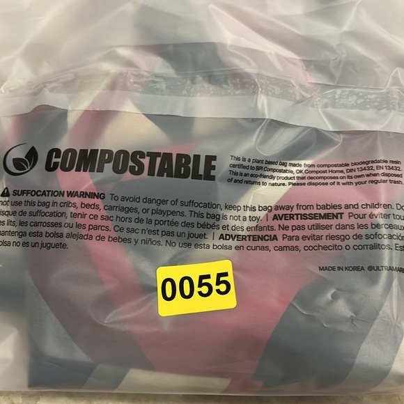 NEW Metaphor | Red, Grey, Black Abstract Cap Sleeve Button Down Blouse | Large - Picture 8 of 8